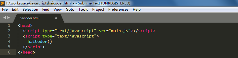 13_sublime text书写javascript代码.png